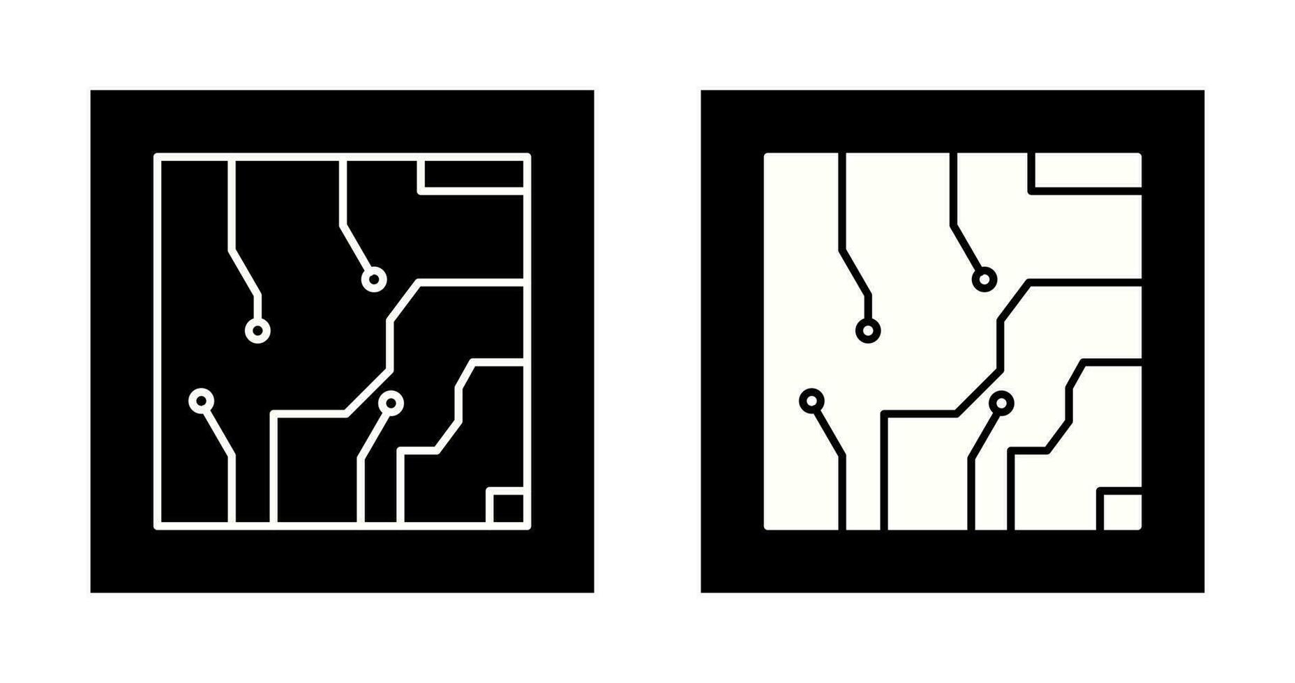 elektrisch stroomkring vector icoon