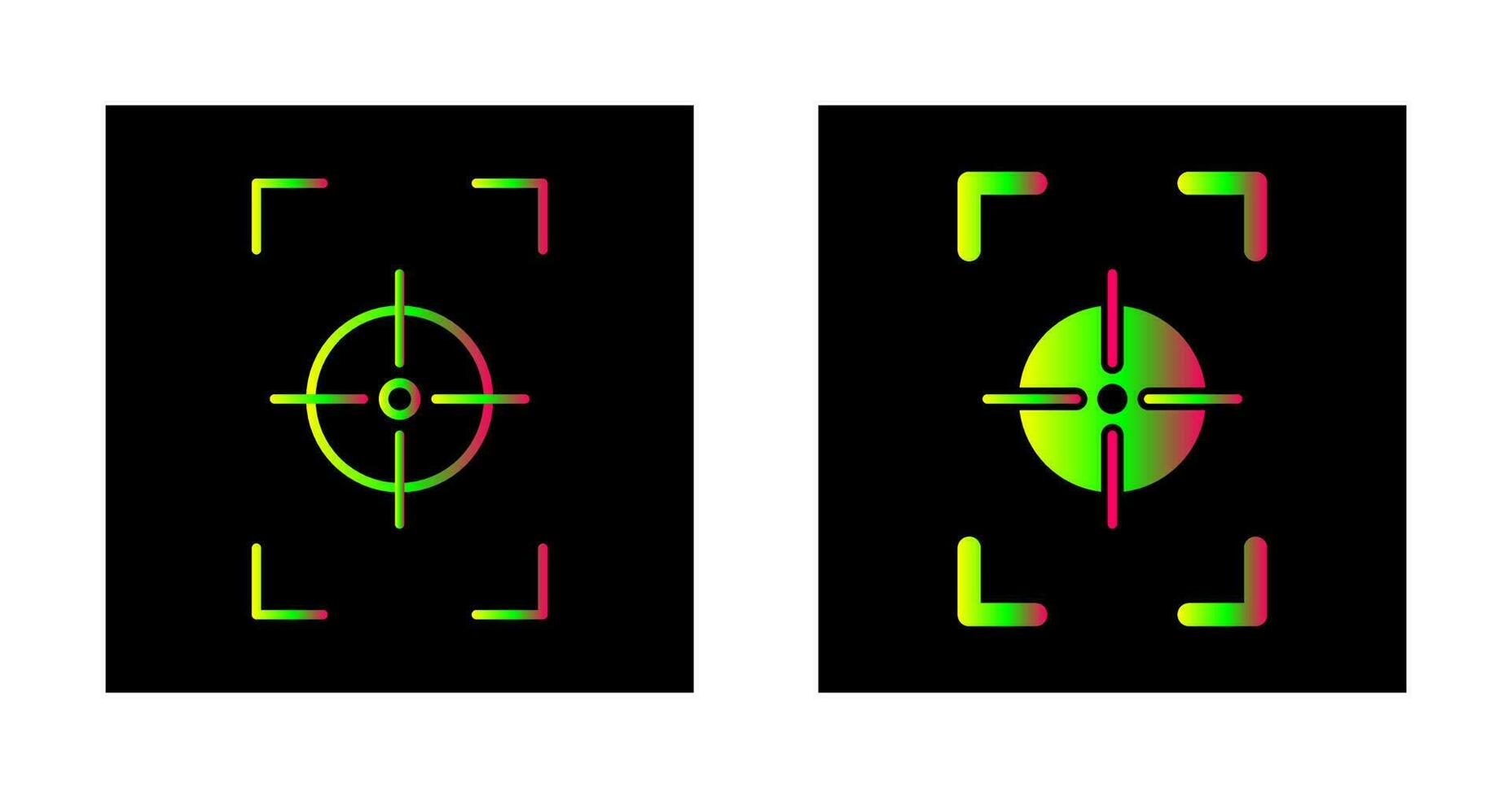 uniek focus verticaal vector icoon