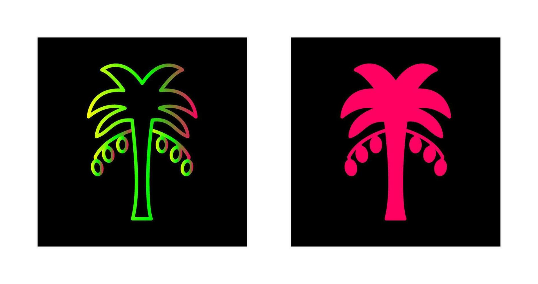 kokosnoot bomen vector icoon