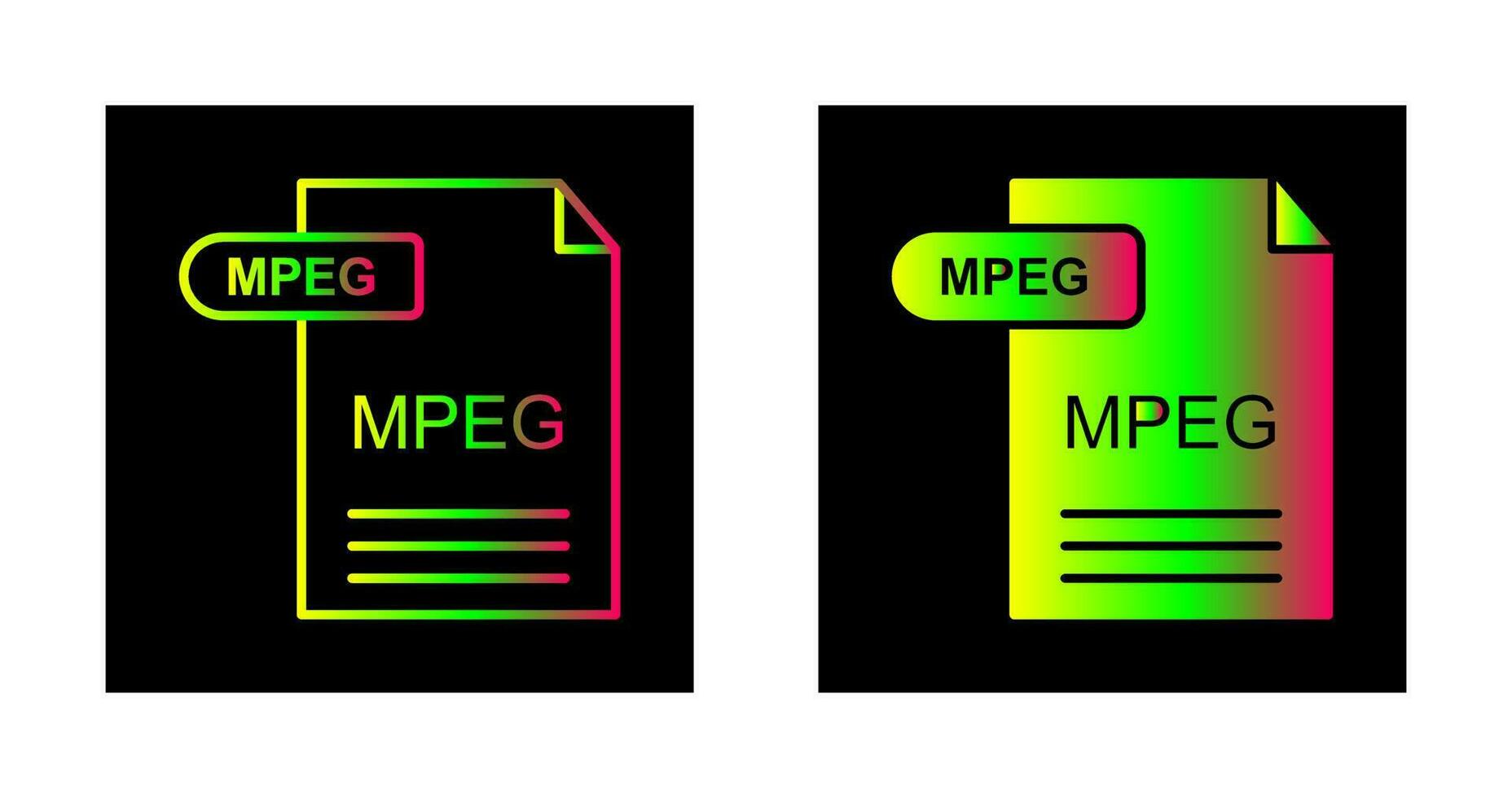 mpeg vector icoon