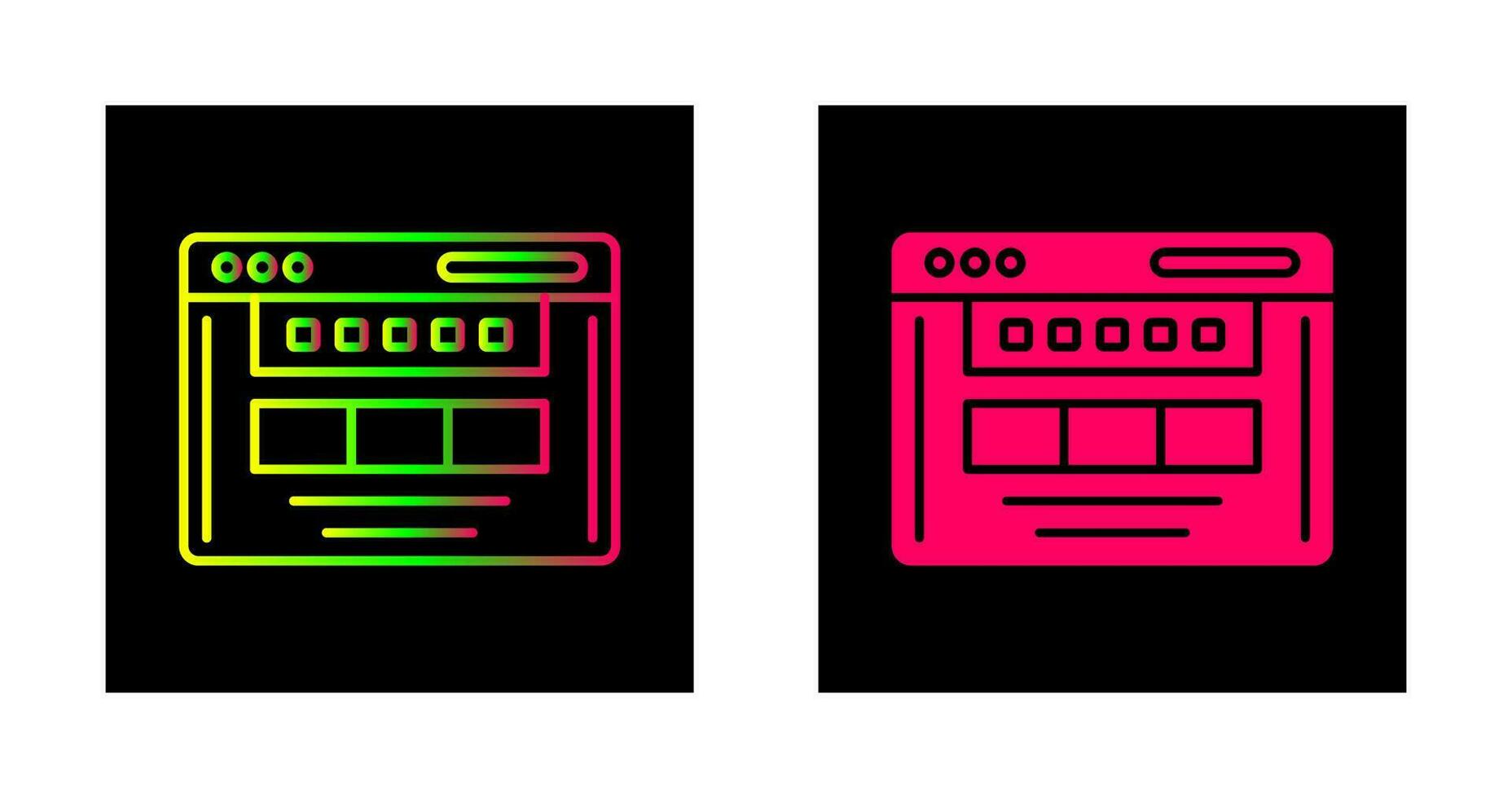 browser vector pictogram