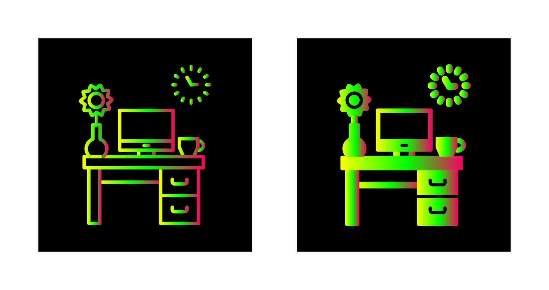 werk tafel vector icoon