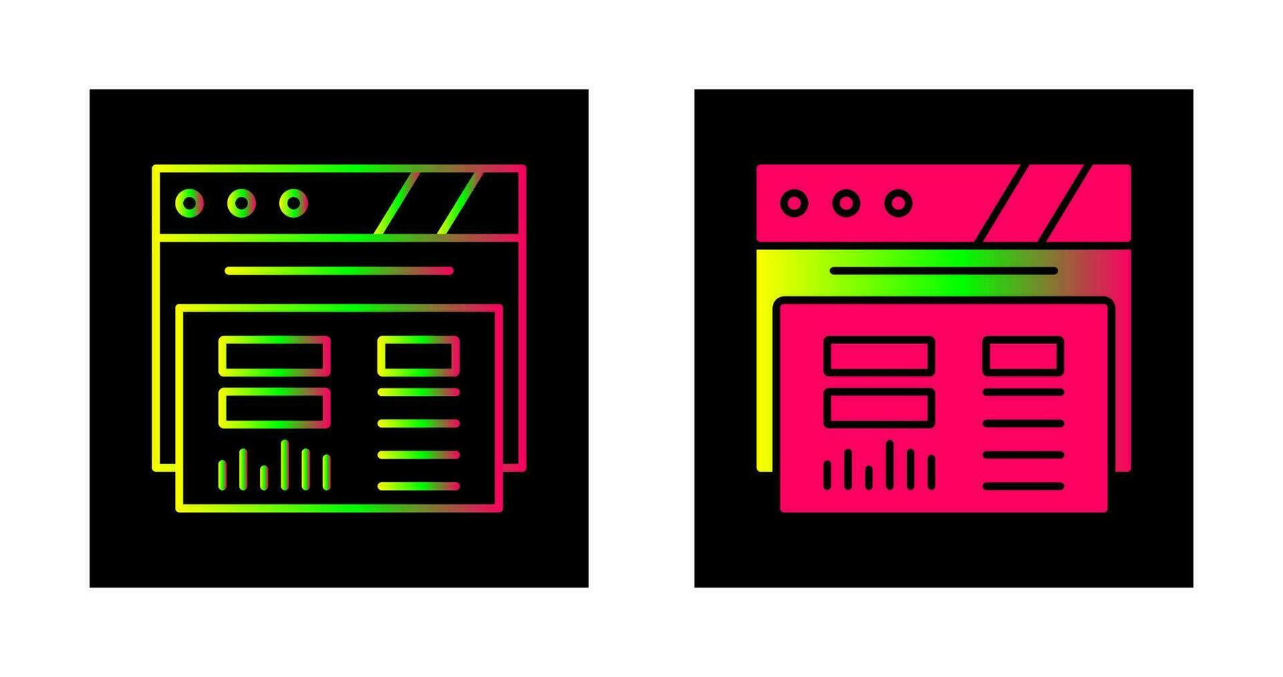 dashboard vector pictogram