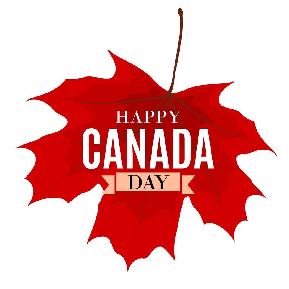 happy canada day achtergrond wenskaart vector