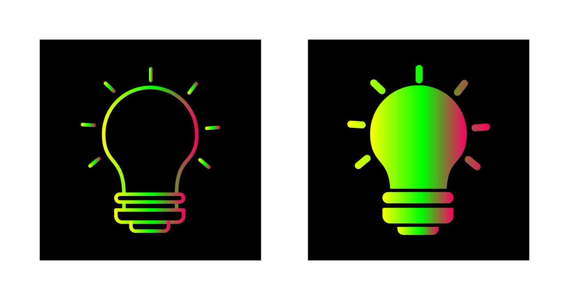 gloeilamp vector pictogram