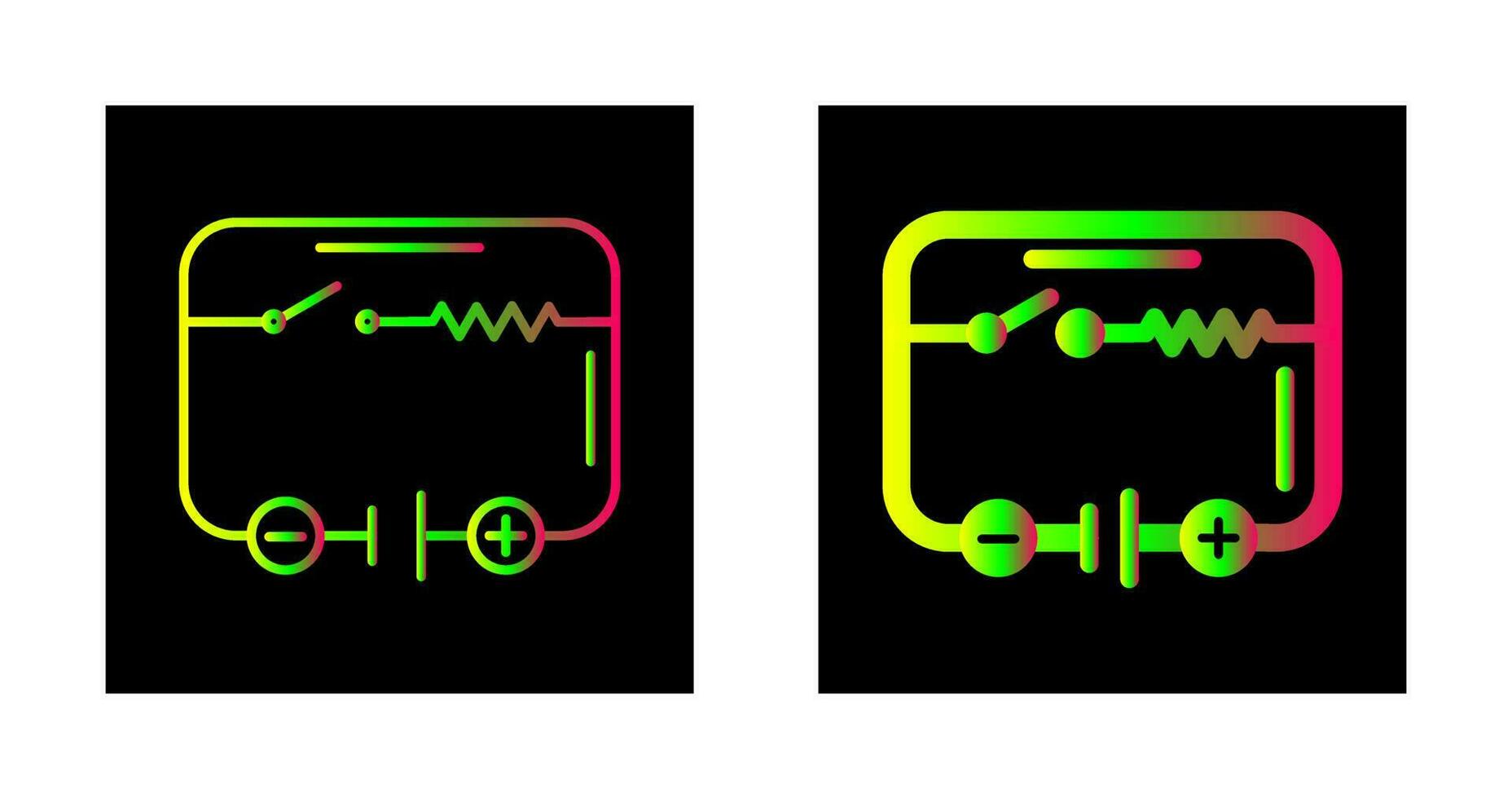 elektrisch stroomkring vector icoon