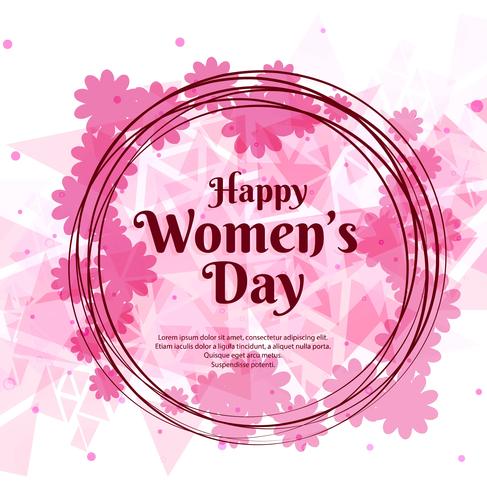 Happy Women's Day viering ontwerp vector