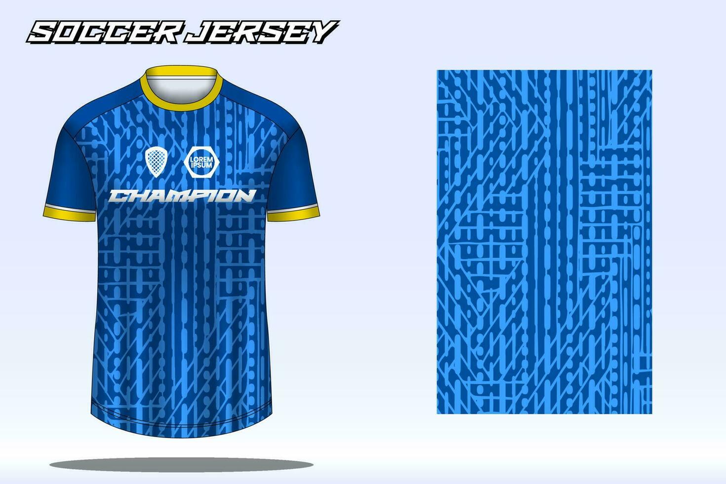 voetbal Jersey sport t-shirt ontwerp mockup voor Amerikaans voetbal club vector