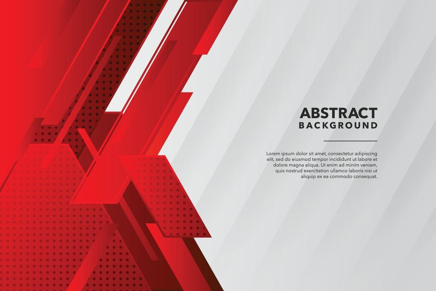 rood wit modern abstract ontwerp als achtergrond vector