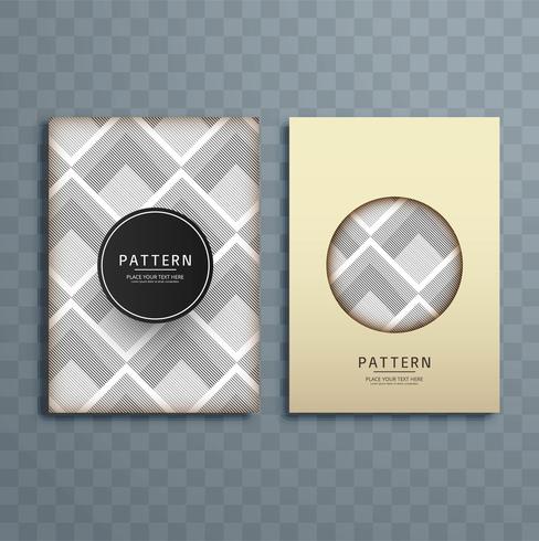 Abstracte retro het ontwerpillustratie van de patroonbrochure vector