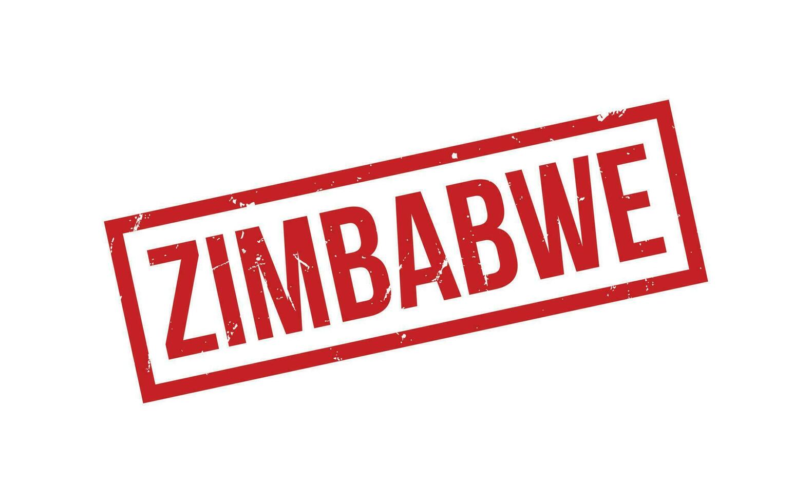 Zimbabwe rubber postzegel zegel vector