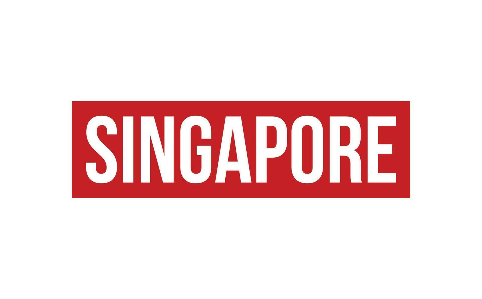 Singapore rubber postzegel zegel vector