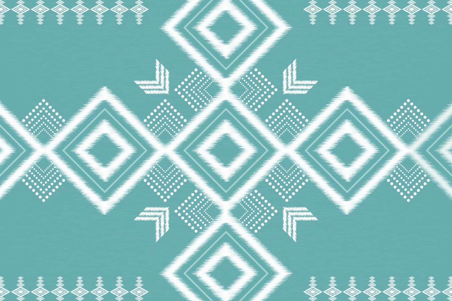 geometrisch etnisch oosters ikat naadloos patroon traditioneel ontwerp als achtergrond vector