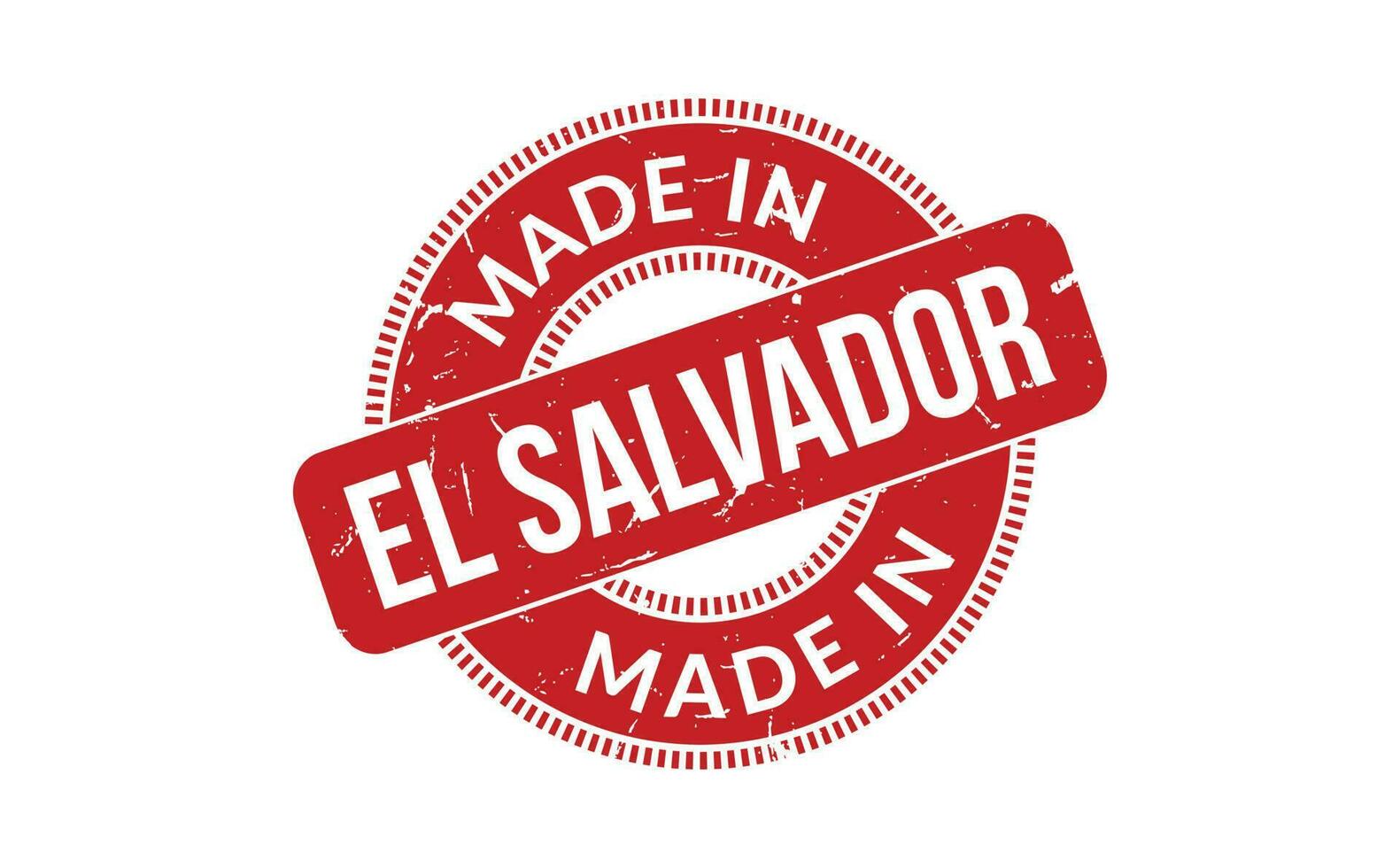 gemaakt in el Salvador rubber postzegel vector