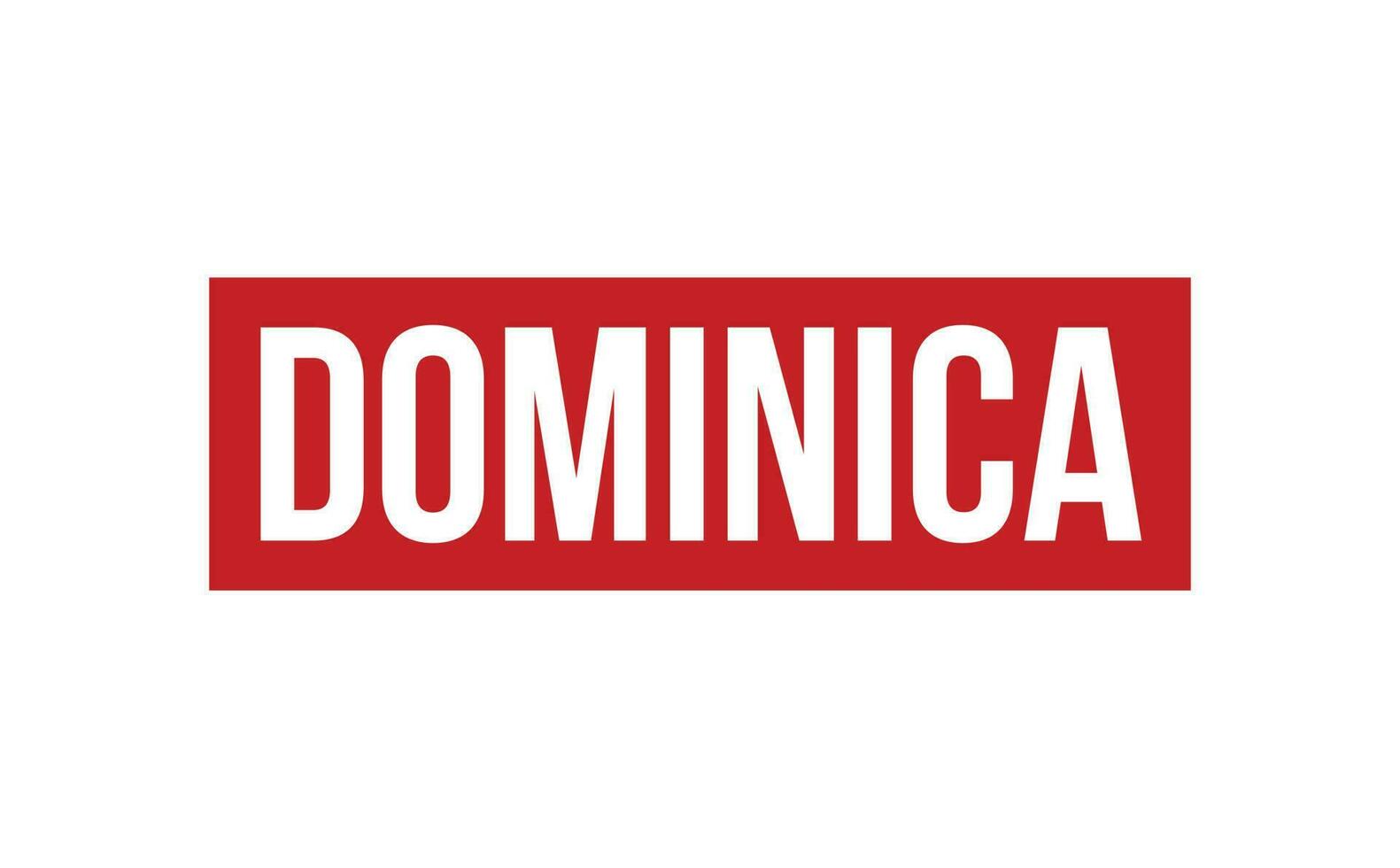 dominica rubber postzegel zegel vector