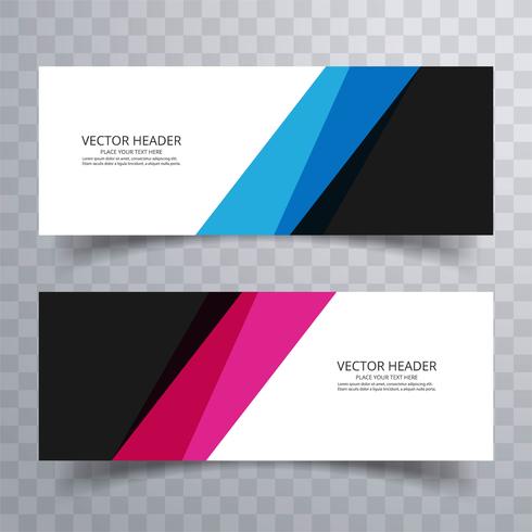 Moderne kleurrijke banners decorontwerp vector