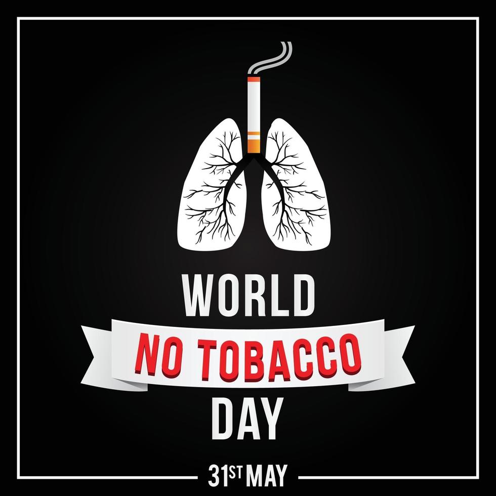 wereld geen tabak dag vectorillustratie vector