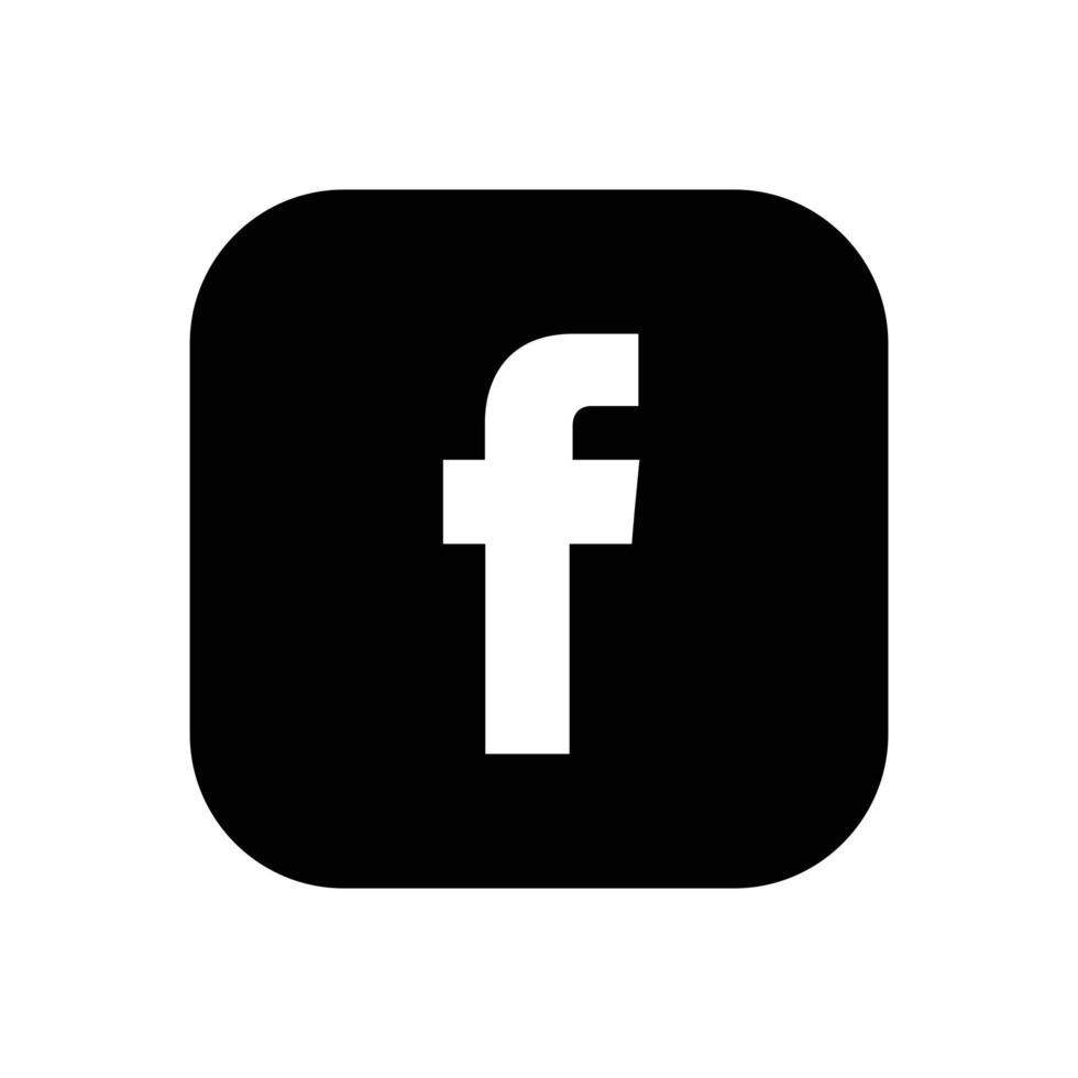 sociale media facebook logo icoon vector