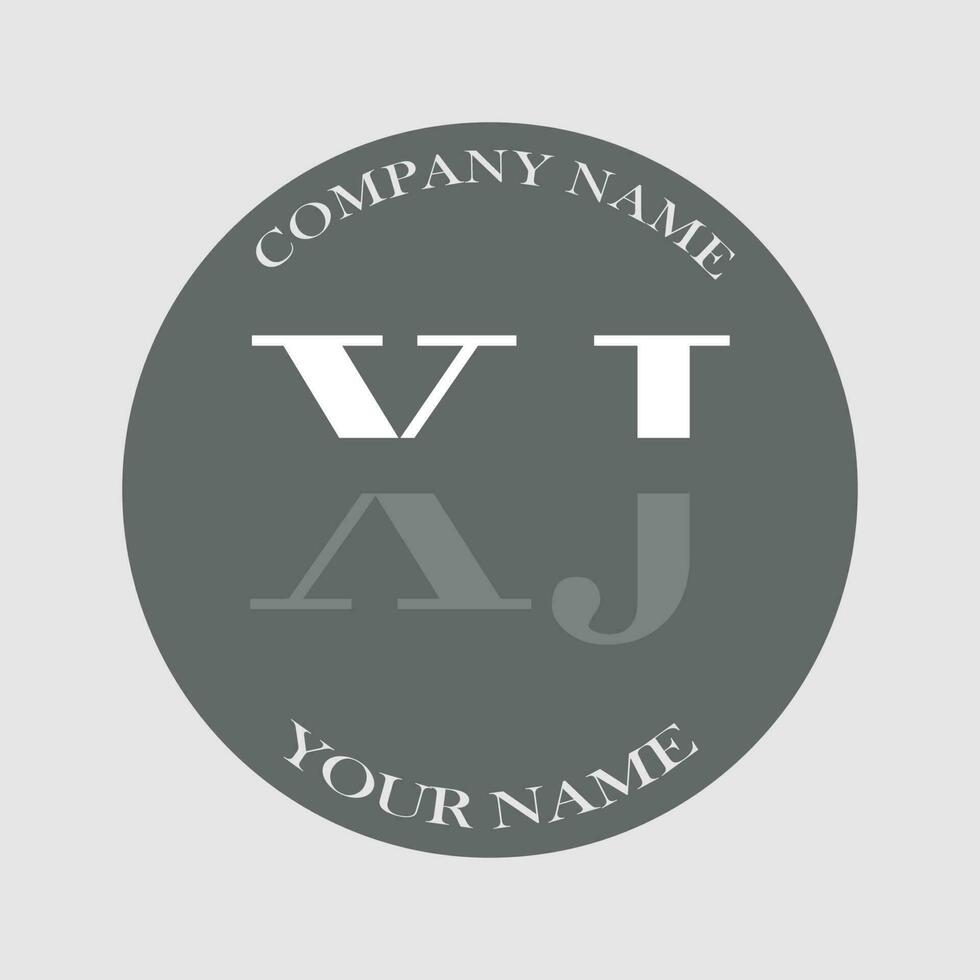 eerste xj logo brief monogram luxe hand- getrokken vector