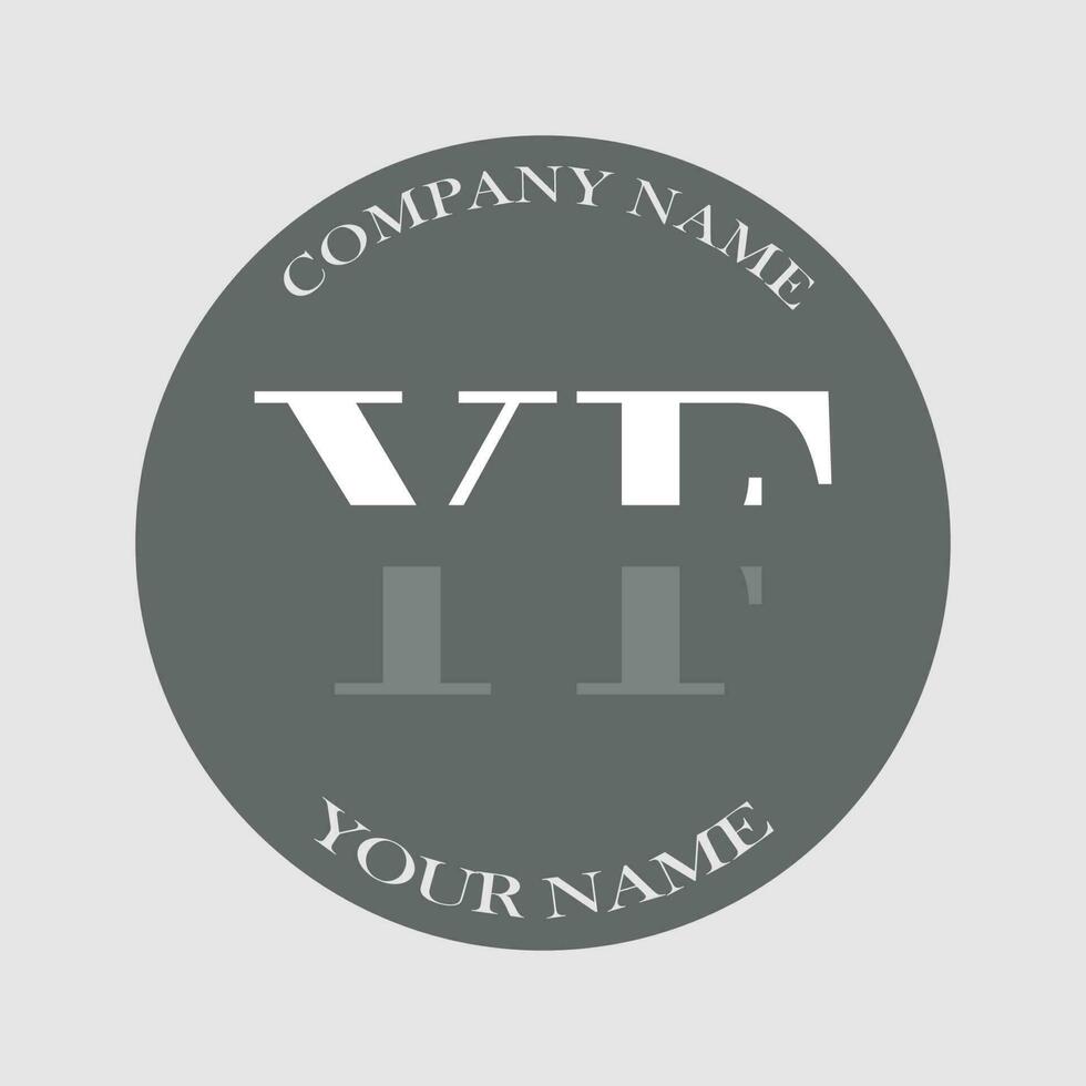 eerste yf logo brief monogram luxe hand- getrokken vector