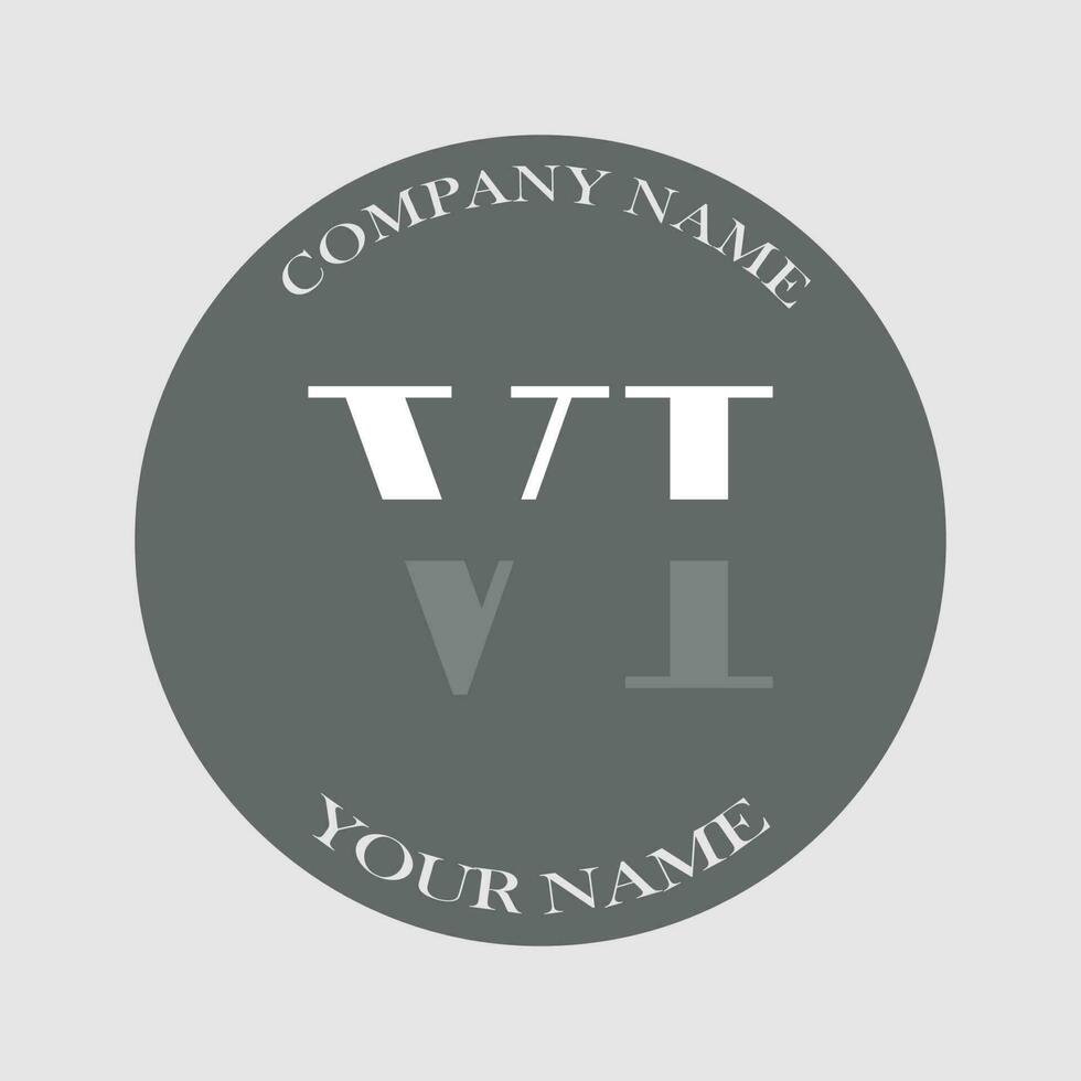 eerste vi logo brief monogram luxe hand- getrokken vector