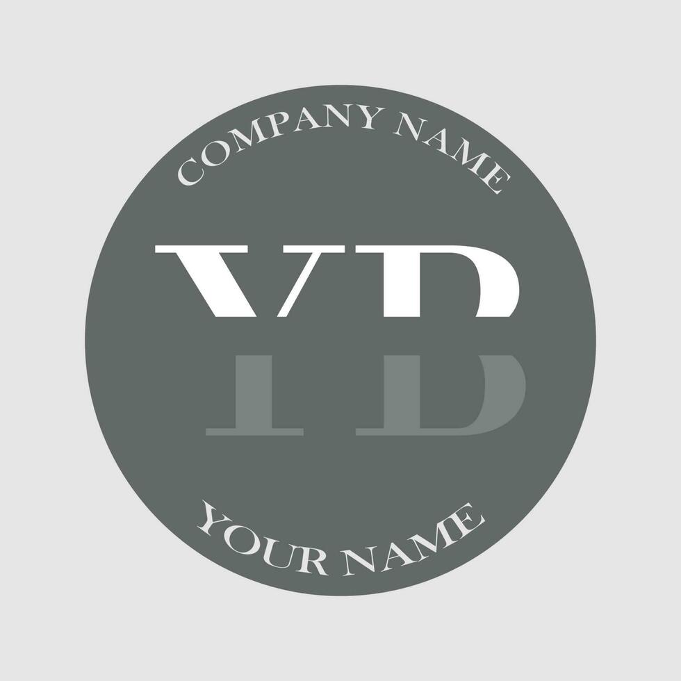 eerste yb logo brief monogram luxe hand- getrokken vector