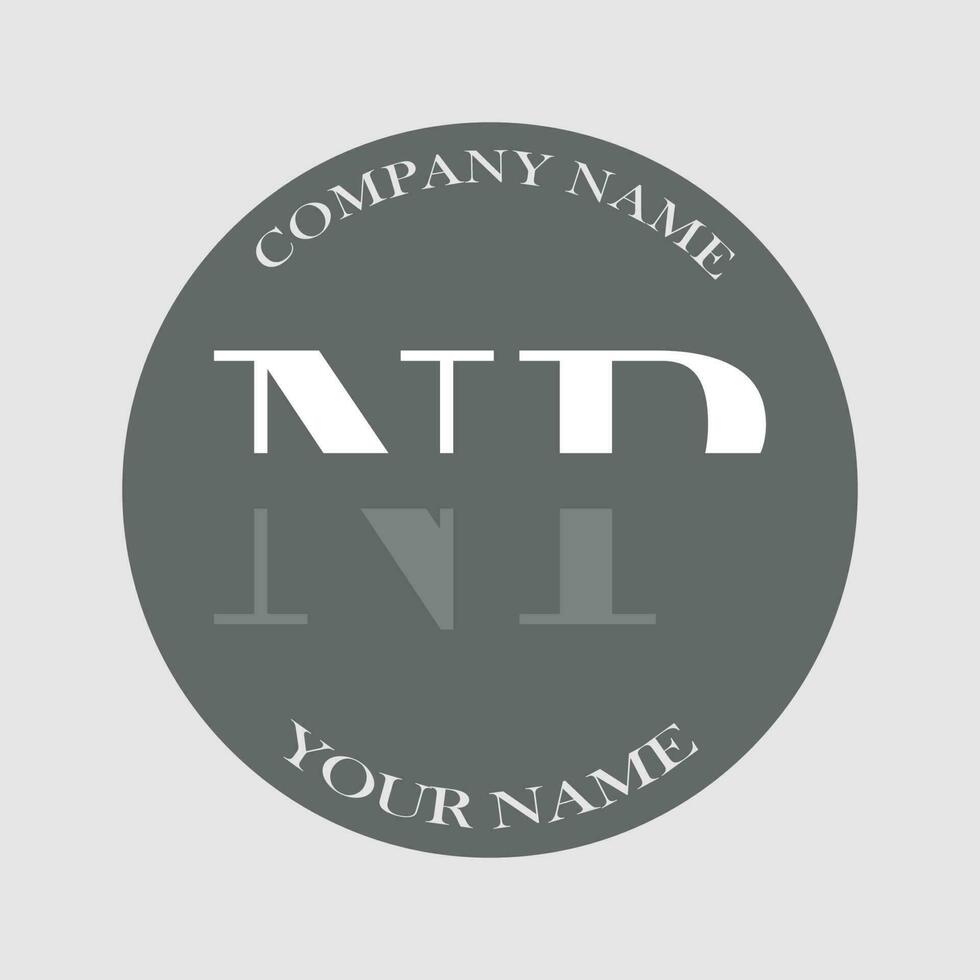 eerste np logo brief monogram luxe hand- getrokken vector