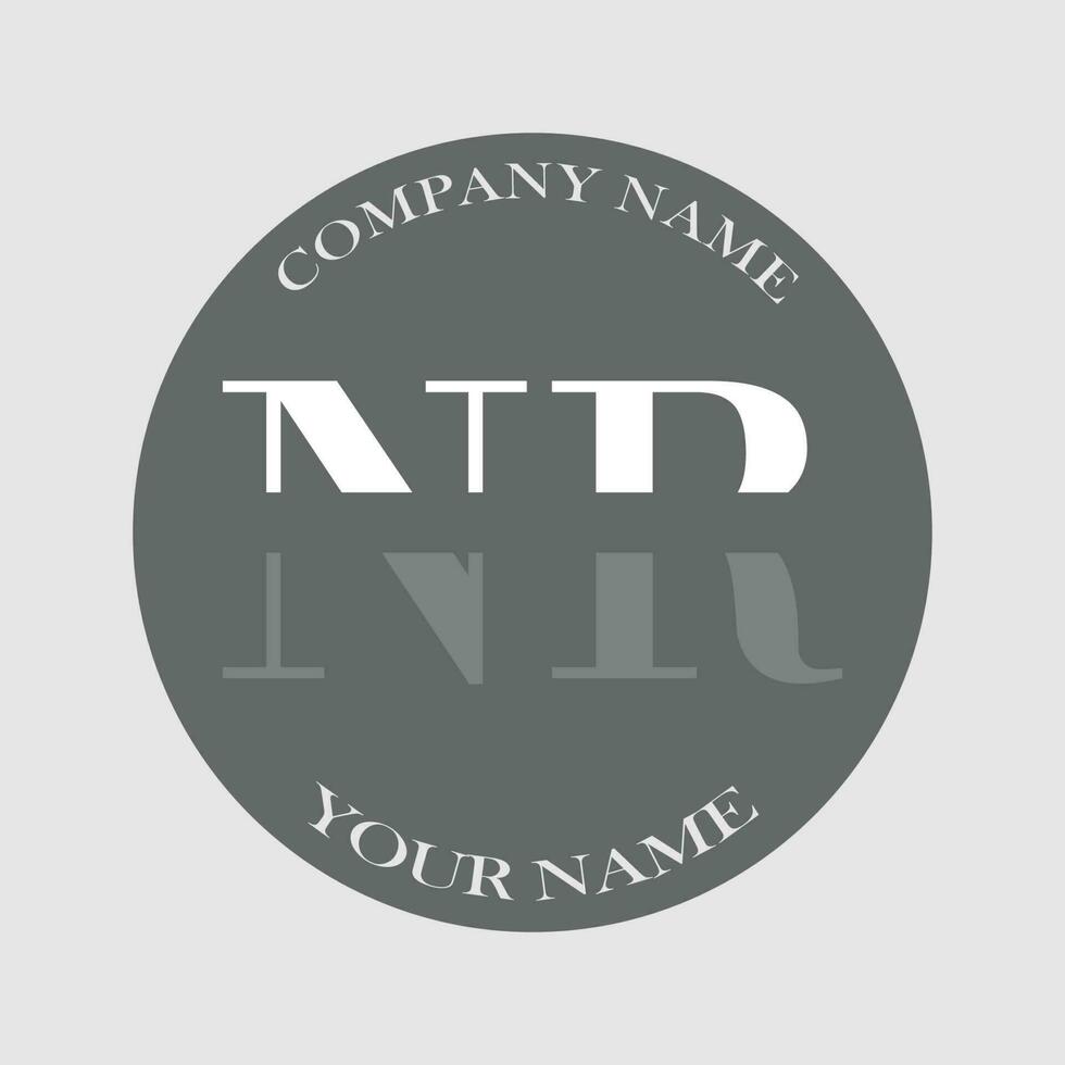 eerste nr logo brief monogram luxe hand- getrokken vector