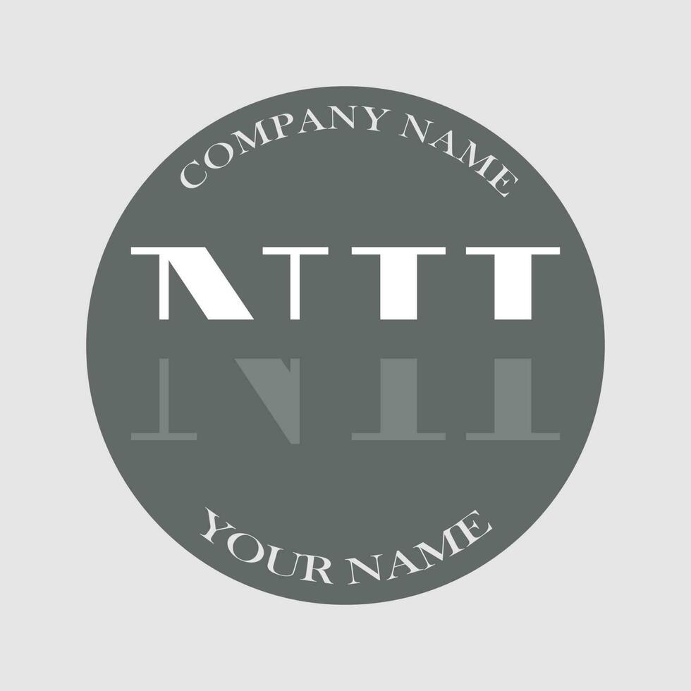 eerste nh logo brief monogram luxe hand- getrokken vector