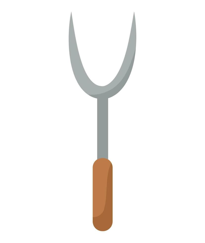 metalen keuken vork vector