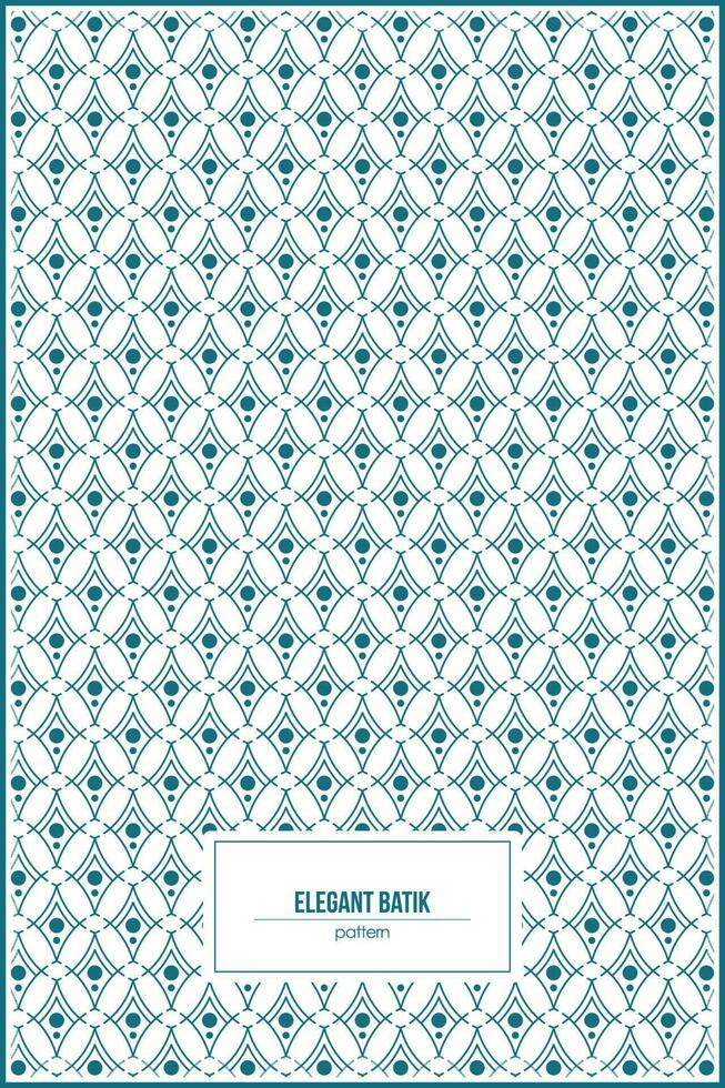 elegant batik patroon met meerdere dots binnen vector