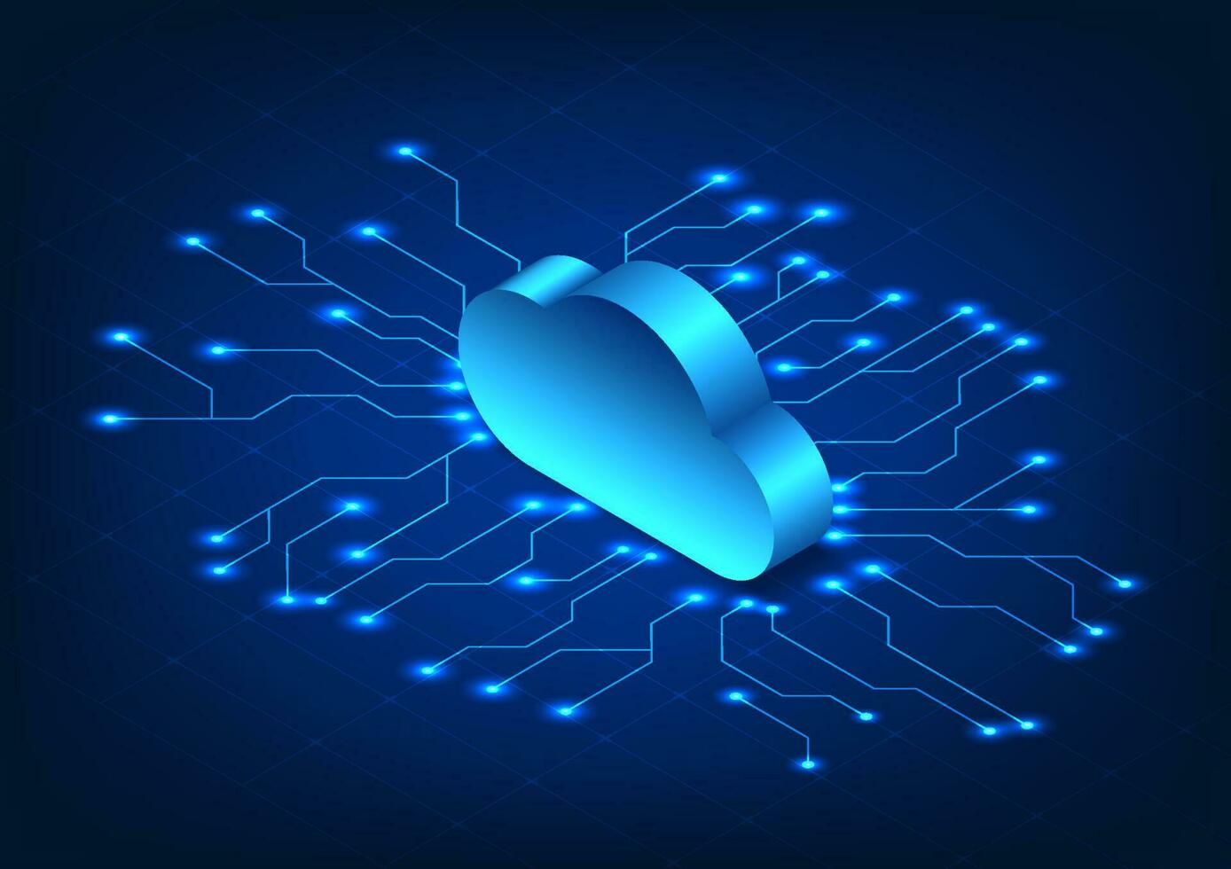 wolk technologie achtergrond het is een technologie dat helpt naar verzamelen belangrijk informatie door de internet netwerk. kan delen informatie naar andere mensen het is een beveiligen systeem. vector