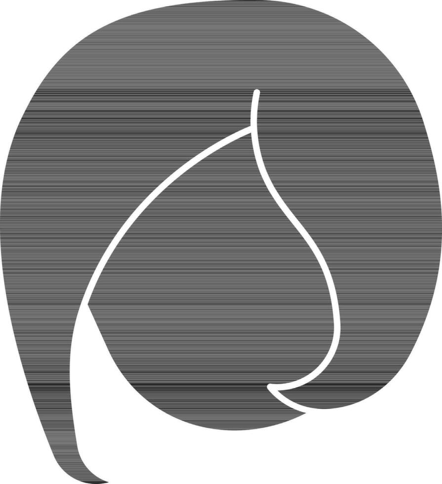 illustratie van Maagd dierenriem icoon in zwart en wit kleur. vector