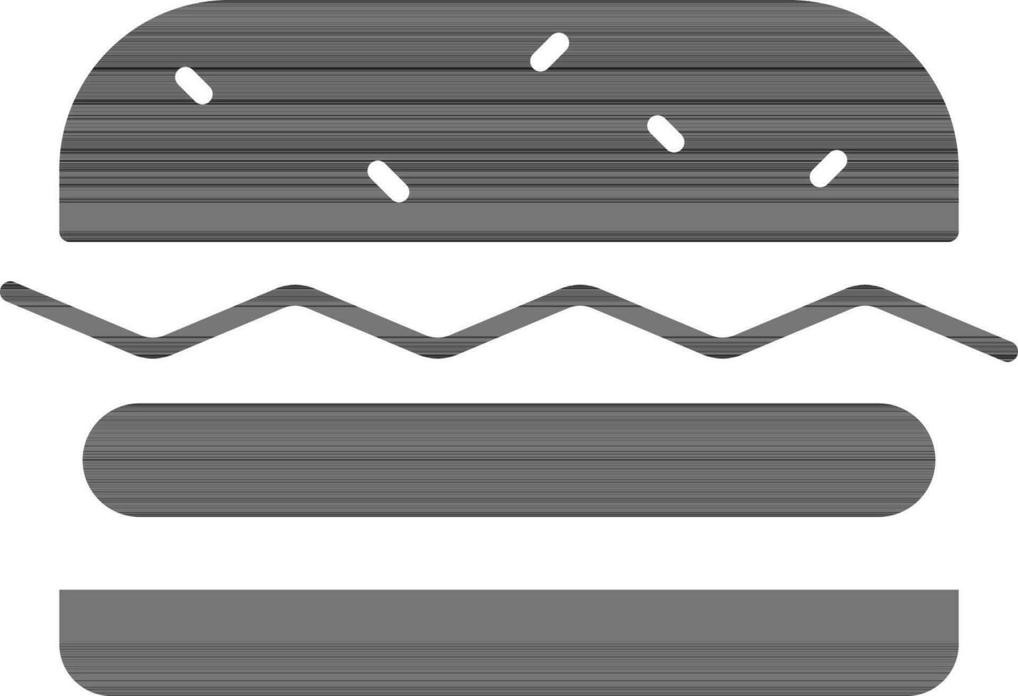 glyph stijl hamburger icoon. vector