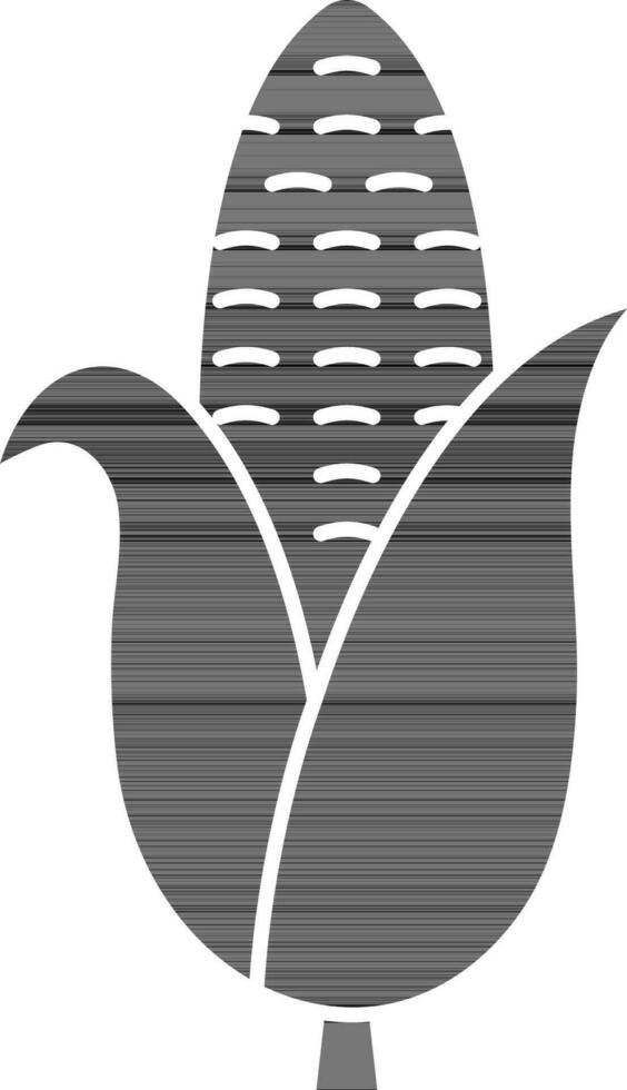 glyph maïs icoon of symbool in vlak stijl. vector
