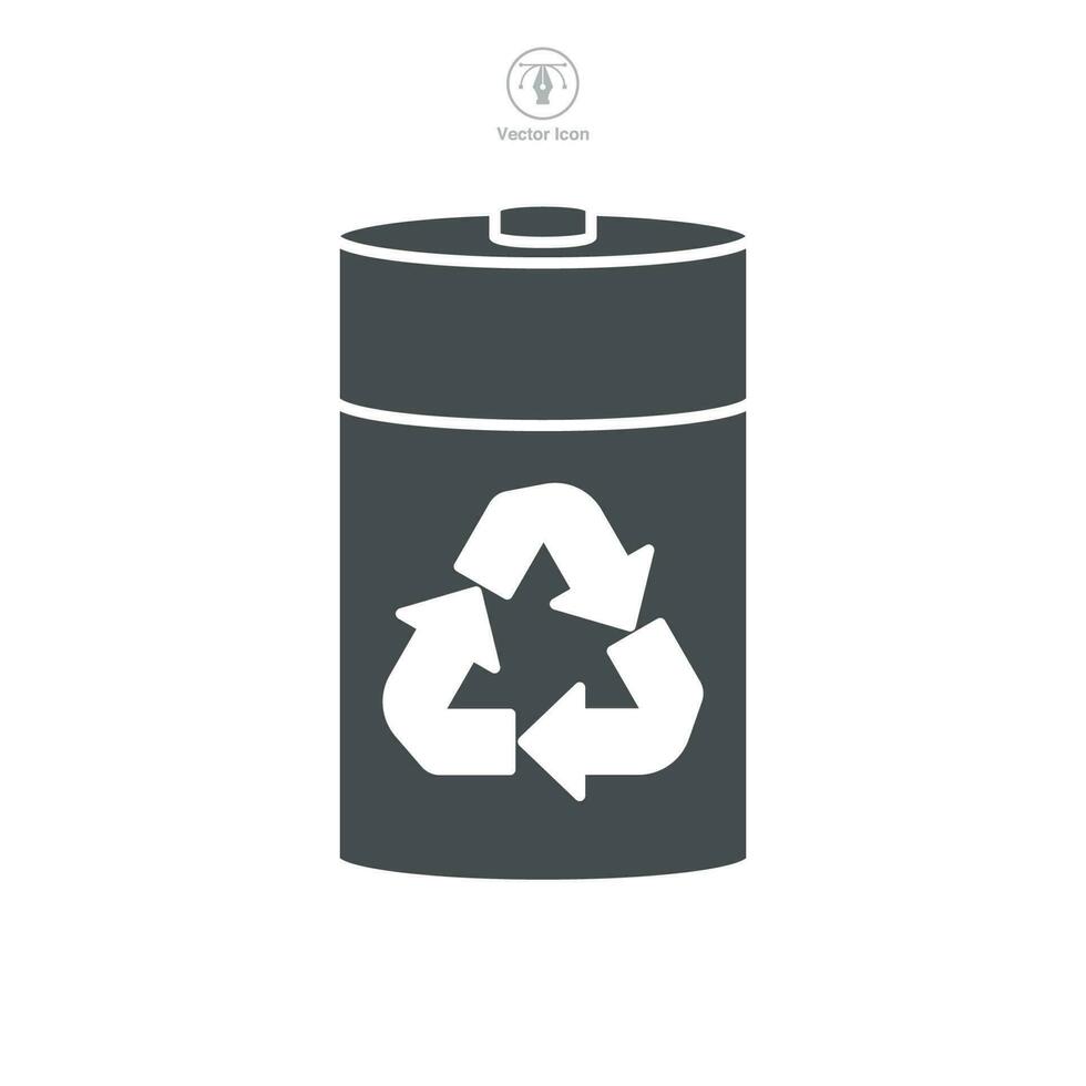 accu recycling icoon. accu beeld en recycling symbool sjabloon voor grafisch en web ontwerp verzameling logo vector illustratie