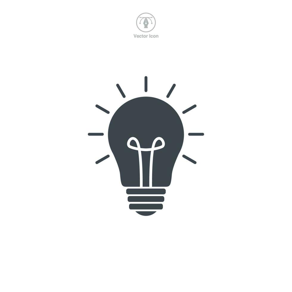licht lamp icoon symbool sjabloon voor grafisch en web ontwerp verzameling logo vector illustratie