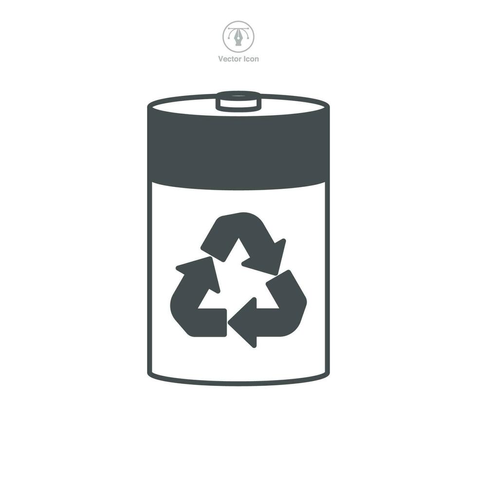 accu recycling icoon. accu beeld en recycling symbool sjabloon voor grafisch en web ontwerp verzameling logo vector illustratie