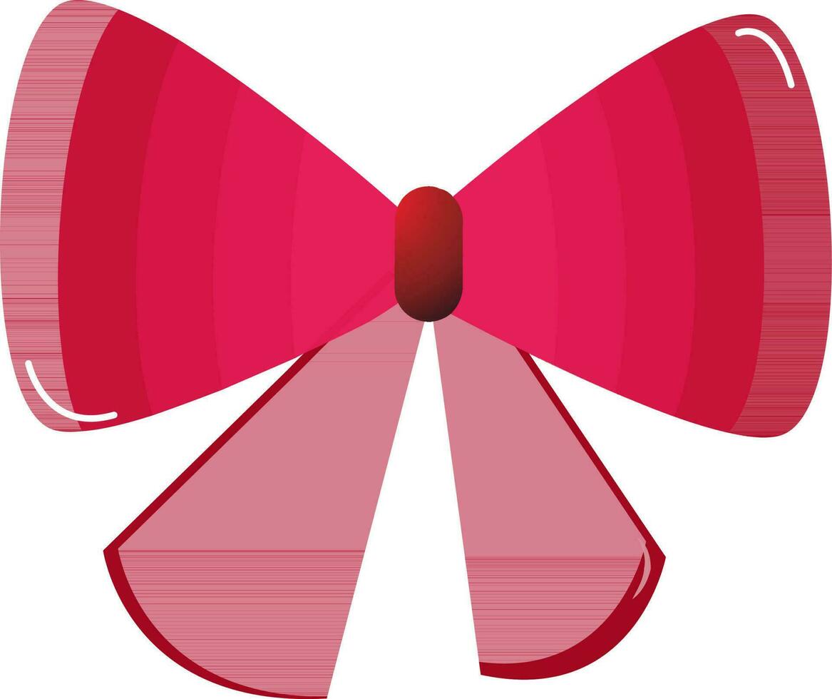 illustratie van een boog in roze kleur. vector