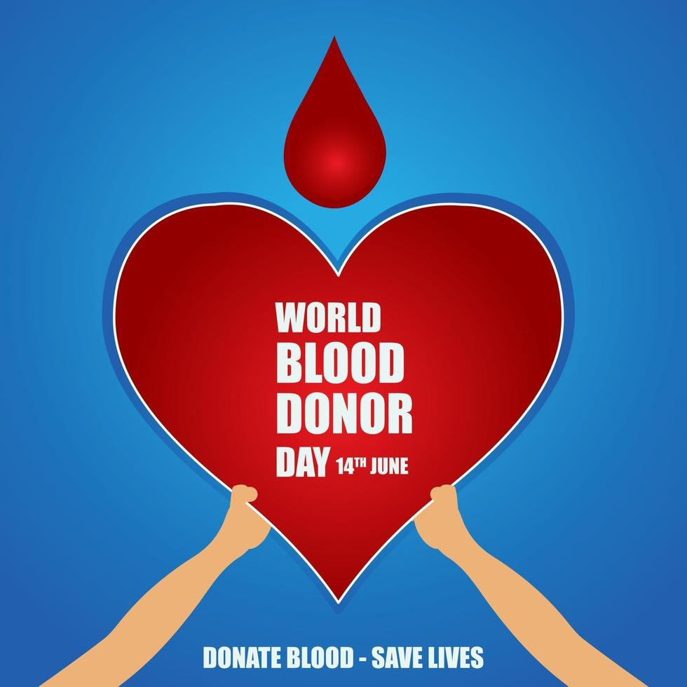 wereld bloeddonor dag vector illustratie ontwerp