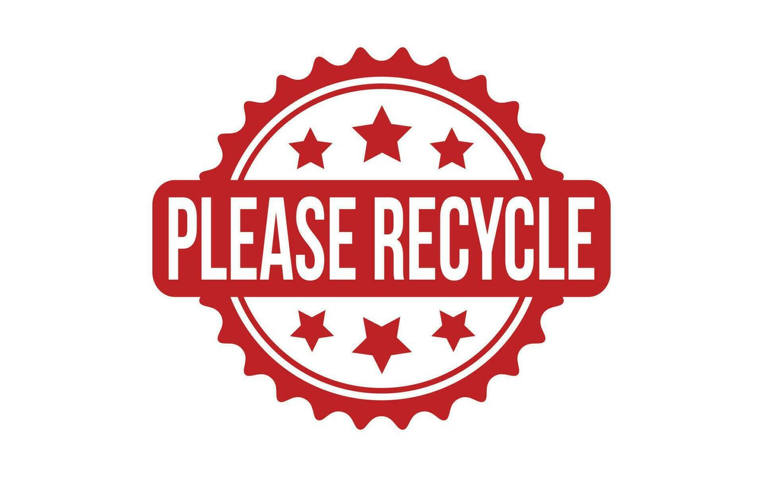 alstublieft recycle rubber postzegel zegel vector