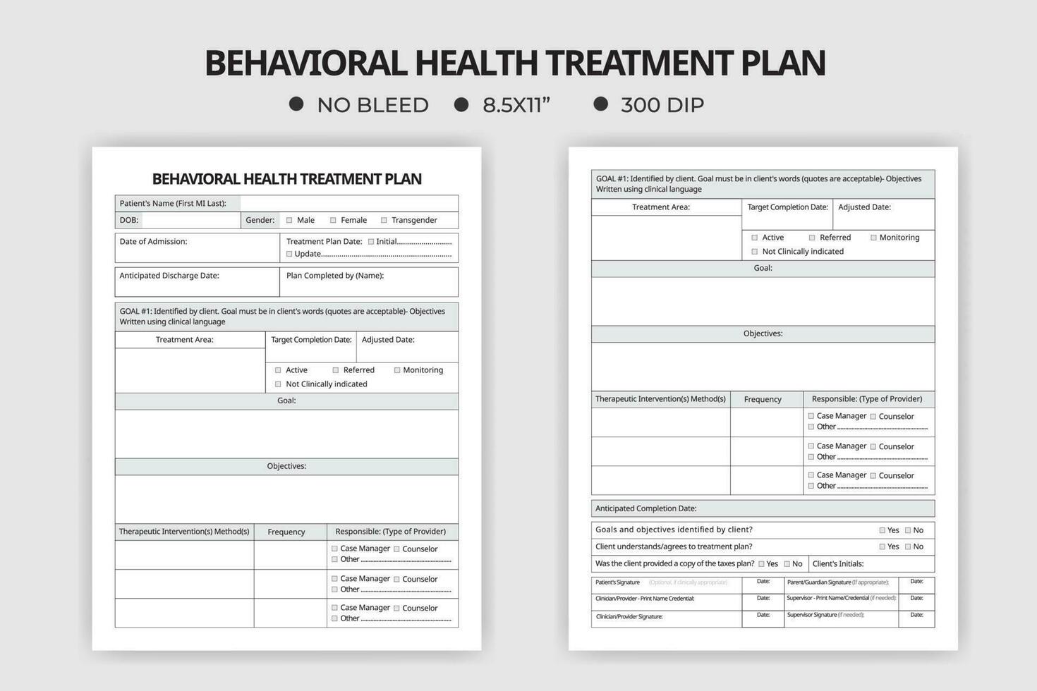 gedragsmatig Gezondheid begeleiding behandeling plan logboek vector