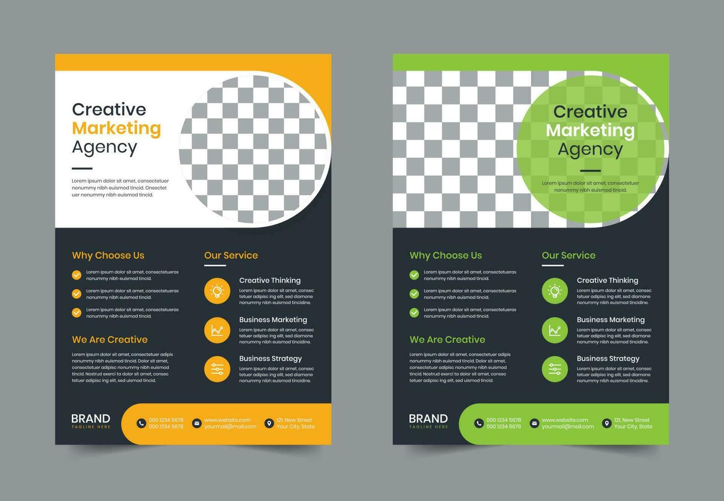 creatief modern zakelijke bedrijf folder sjabloon ontwerp. brochure brochure poster vector illustratie. voor marketing, bedrijf voorstel, Promotie, reclame maken, jaar- rapport, opleiding, uitverkoop