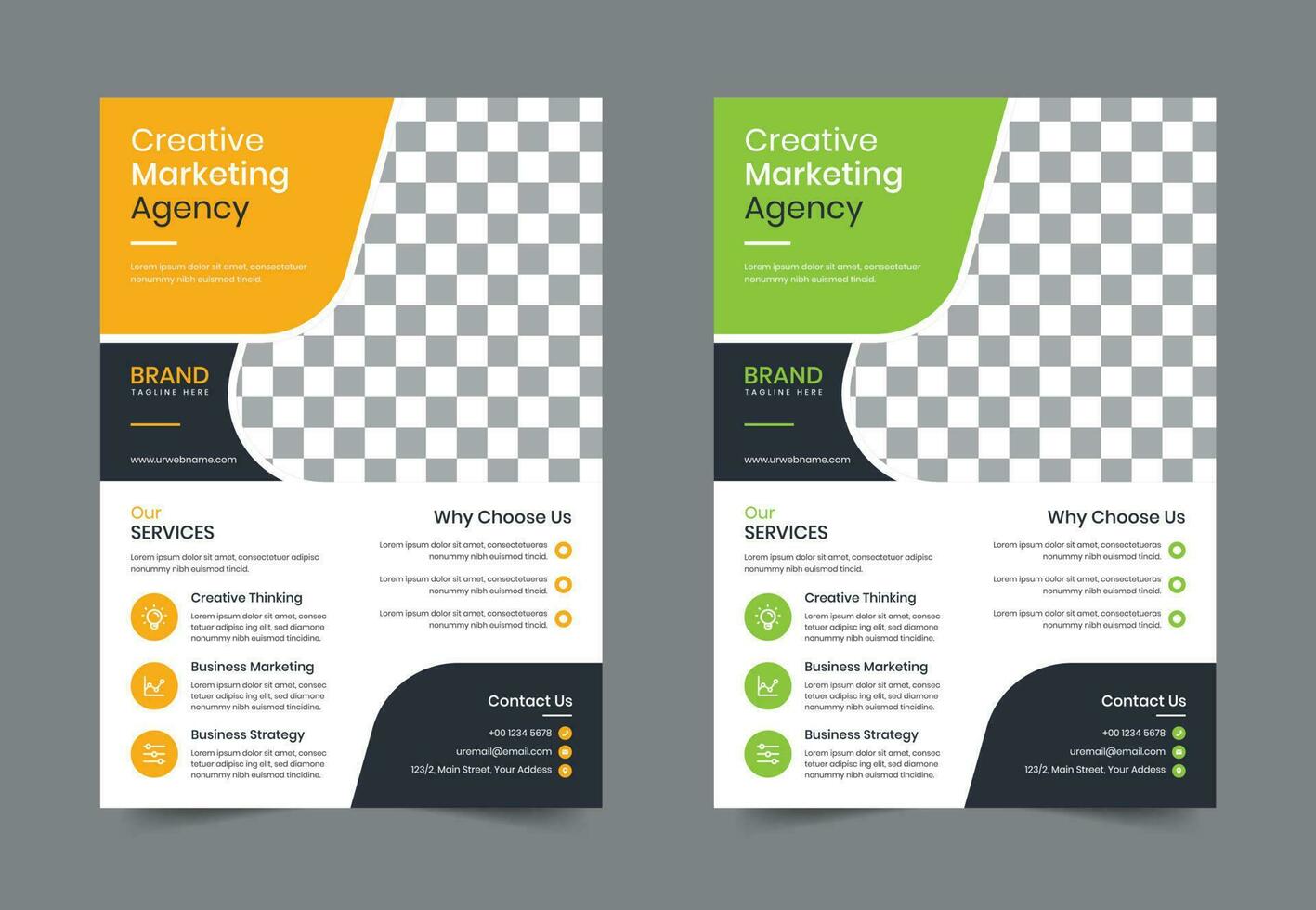 creatief modern zakelijke bedrijf folder sjabloon ontwerp. brochure brochure poster vector illustratie. voor marketing, bedrijf voorstel, Promotie, reclame maken, jaar- rapport, opleiding, uitverkoop