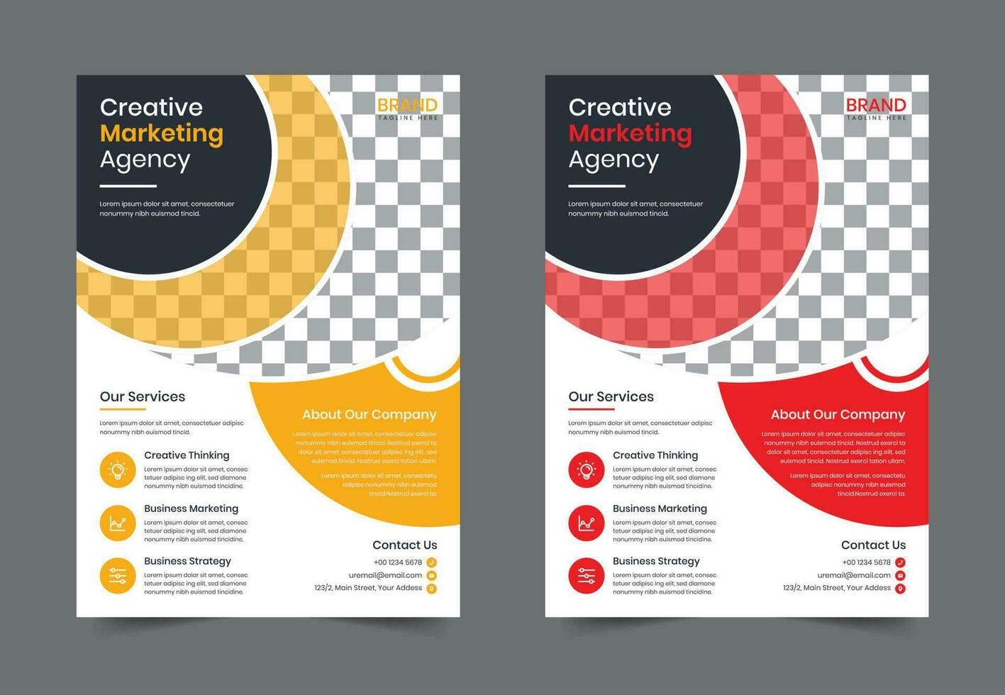 creatief modern zakelijke bedrijf folder sjabloon ontwerp. brochure brochure poster vector illustratie. voor marketing, bedrijf voorstel, Promotie, reclame maken, jaar- rapport, opleiding, uitverkoop