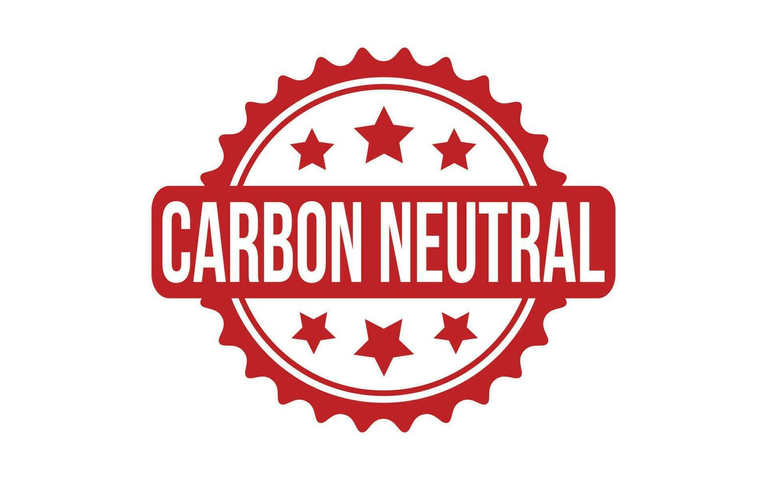 koolstof neutrale rubber grunge postzegel zegel vector