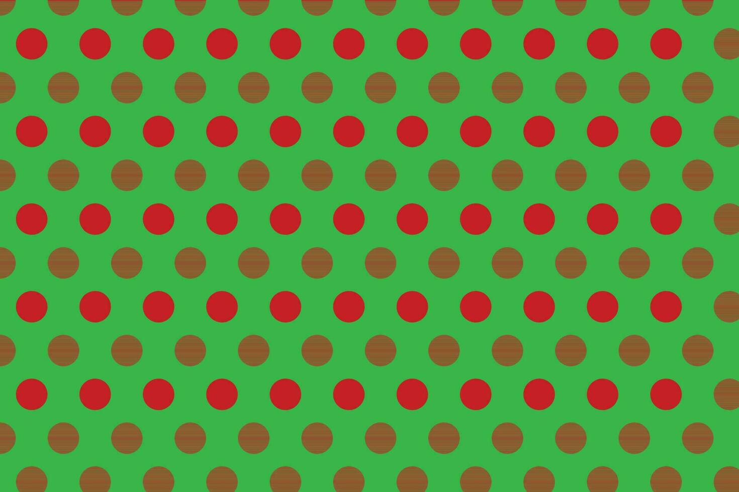 gemakkelijk modern abstract genaaid rood kleur polka punt patroon Aan groen achtergrond vector