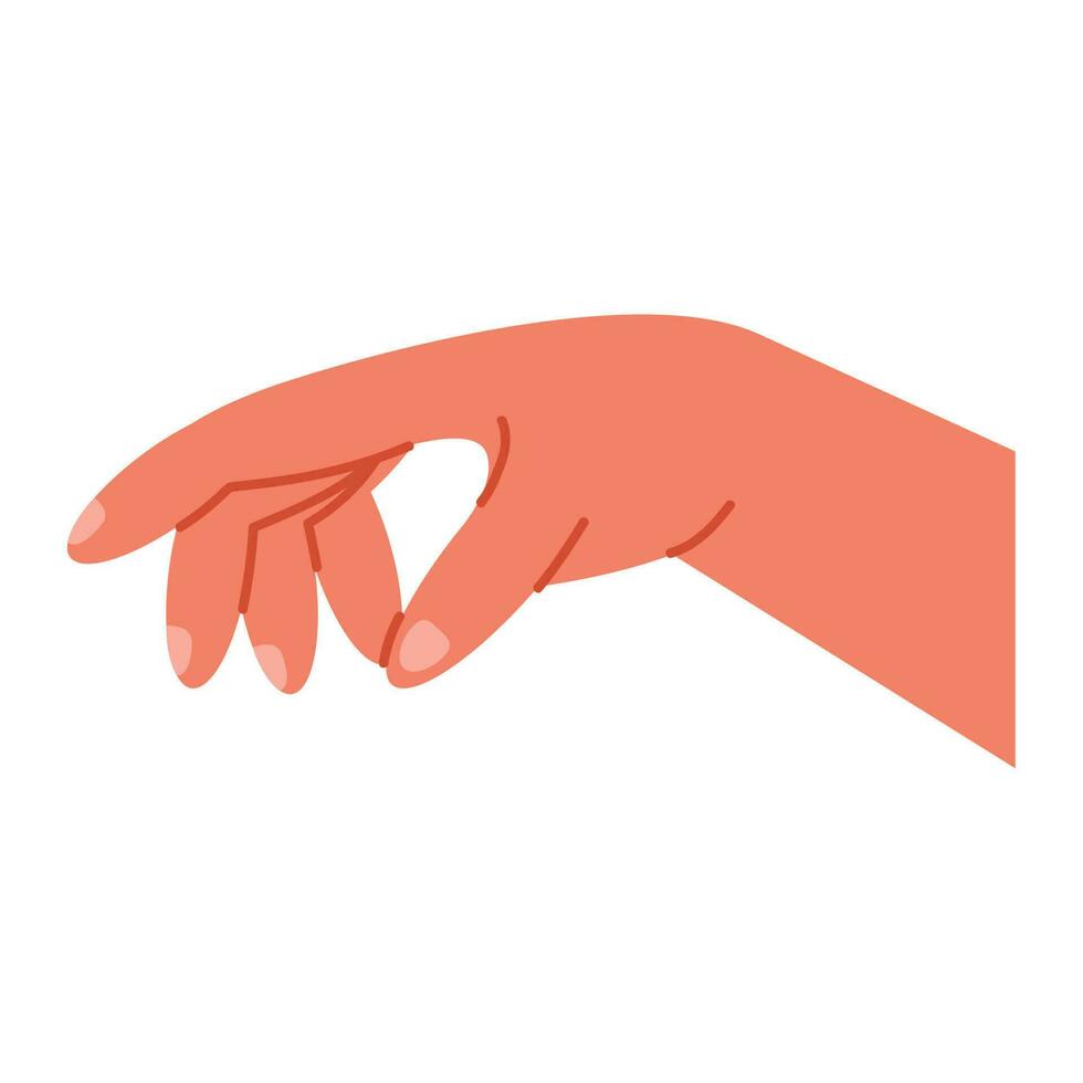 hand- menselijk nemen gebaar icoon vector