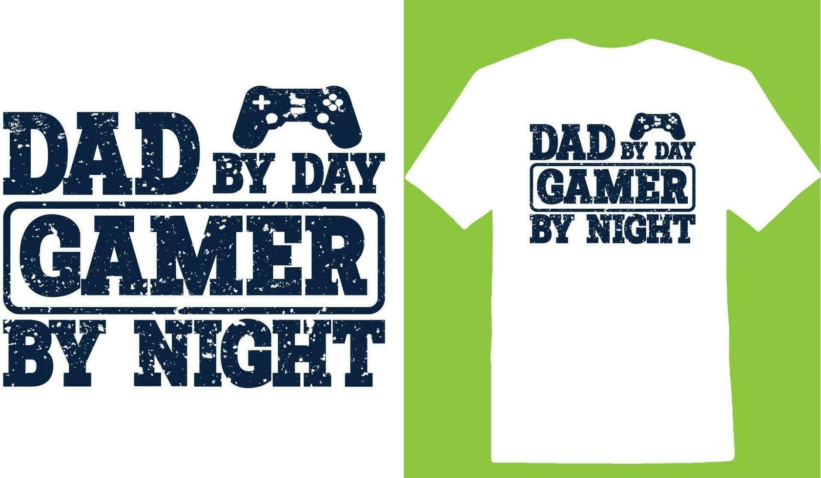 vader door dag gamer door nacht t-shirt vector