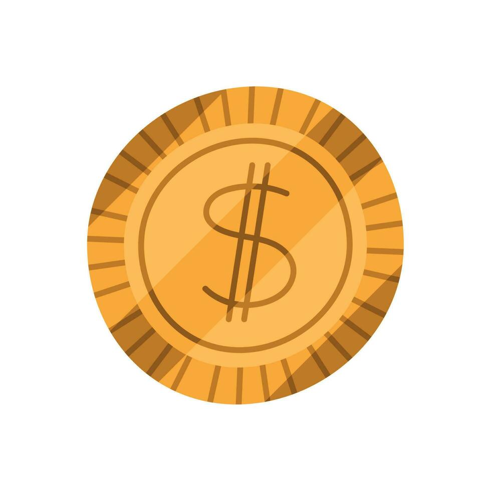 munt geld dollar financieel icoon vector